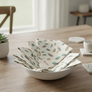 Foliage Napkins – Muted Colors Polyester Set - Dipaliz - Cloth
