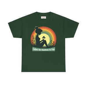 Rainbow Warrior Heavy Cotton Tee - Unisex Vibrant Style - Dipaliz - Forest Green / s - T-shirts