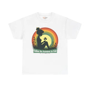 Rainbow Warrior Heavy Cotton Tee - Unisex Vibrant Style - Dipaliz - White / s - T-shirts