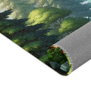 Forest Landscape Area Rugs – Polyester Chenille - Dipaliz