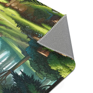 Forest Landscape Area Rugs – Polyester Chenille - Dipaliz