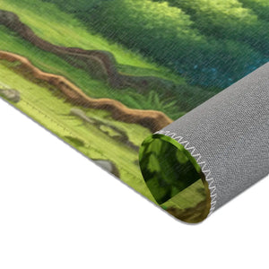 Forest Landscape Area Rugs – Polyester Chenille - Dipaliz