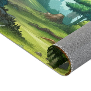 Forest Landscape Area Rugs – Polyester Chenille - Dipaliz