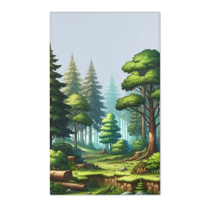 Forest Landscape Area Rugs Polyester Chenille Nature Design - Dipaliz - 36’’ × 60’’