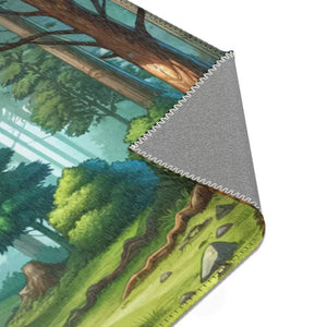 Forest Landscape Area Rugs Polyester Chenille Nature Design - Dipaliz