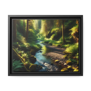 Forest Matte Canvas Wall Art Black Frame Modern Decor - Dipaliz - 14″ x 11″ (horizontal) / 1.25’’ - Posters Prints &