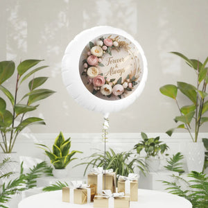 Floral Design Mylar Helium Balloon – Wedding - Dipaliz - Balloons