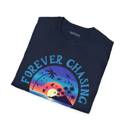 Chase Sunsets in Comfort: Unisex Cotton T-shirt - T-shirt