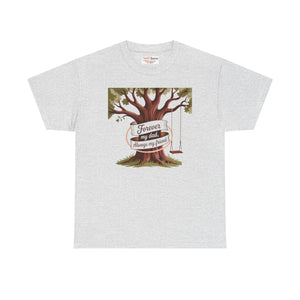 Family Bond Heavy Cotton Tee - Dad Tree Graphic - Dipaliz - T-shirts