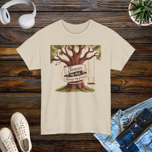 Family Bond Heavy Cotton Tee - Dad Tree Graphic - Dipaliz - T-shirts