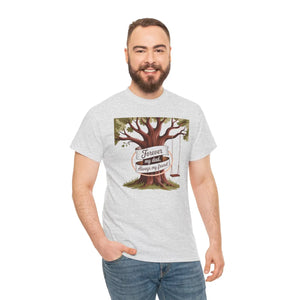 Family Bond Heavy Cotton Tee - Dad Tree Graphic - Dipaliz - T-shirts