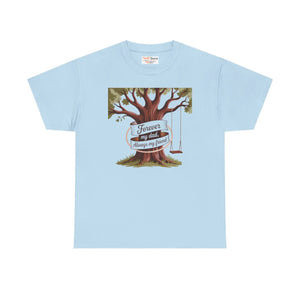 Family Bond Heavy Cotton Tee - Dad Tree Graphic - Dipaliz - T-shirts