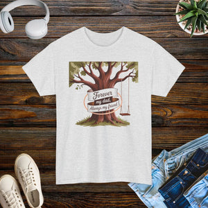 Family Bond Heavy Cotton Tee - Dad Tree Graphic - Dipaliz - T-shirts