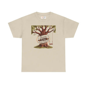 Family Bond Heavy Cotton Tee - Dad Tree Graphic - Dipaliz - T-shirts