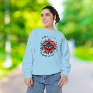 Cozy Hearts Sweatshirt - Unisex Garment-dyed Fashion - Dipaliz - Sweatshirts