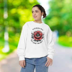 Cozy Hearts Sweatshirt - Unisex Garment-dyed Fashion - Dipaliz - Sweatshirts