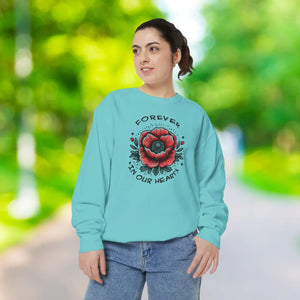 Cozy Hearts Sweatshirt - Unisex Garment-dyed Fashion - Dipaliz - Sweatshirts