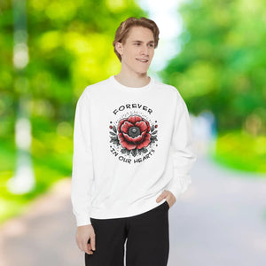 Cozy Hearts Sweatshirt - Unisex Garment-dyed Fashion - Dipaliz - Sweatshirts