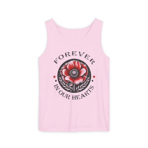 Hearts Tank Unisex - Garment-dyed Memorial Cotton - Dipaliz - Tops