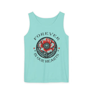 Hearts Tank Unisex - Garment-dyed Memorial Cotton - Dipaliz - Tops