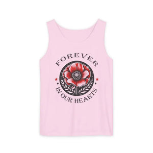 Hearts Tank Unisex - Stay Cool Garment-dyed Memorial - Dipaliz - Blossom / s - Tops