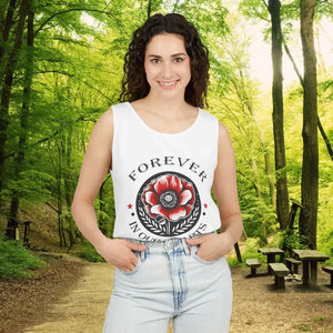 Hearts Tank Unisex - Stay Cool Garment-dyed Memorial - Dipaliz - White / Xs - Tops