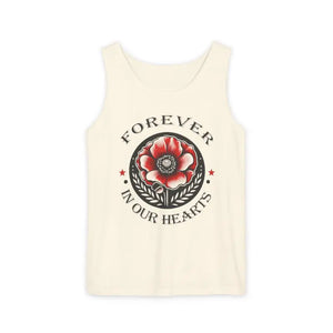 Hearts Tank Unisex - Stay Cool Garment-dyed Memorial - Dipaliz - Ivory / s - Tops
