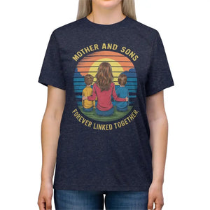 Mother and Sons Forever Linked Tee - Triblend Comfort - Dipaliz - Navy Triblend / s - T-shirts
