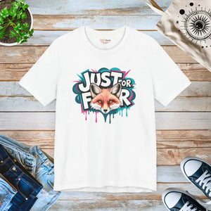 Fox Art Unisex Nature Tee - Animal Lover Gift - Dipaliz - White / Xs - T-shirts