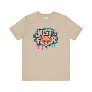 Fox Art Unisex Nature Tee - Animal Lover Gift - Dipaliz - Tan / Xs - T-shirts