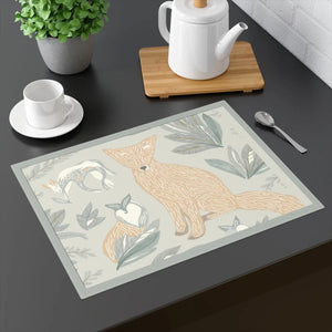 Fox Graphic Art Placemat – Cotton Table Decor - Dipaliz - Placemats