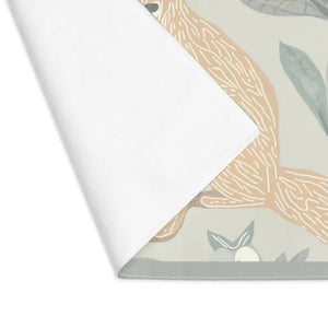 Fox Graphic Art Cotton Placemat - Playful Dining Decor - Dipaliz - 18’’ × 14’’ - Placemats