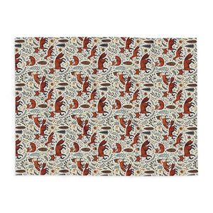 Fleece Blanket Fox Leaves – Soft Arctic - Dipaliz - Blankets