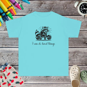 Soft Cotton Youth Tee - Fox Lifting Weights - Dipaliz - T-shirts