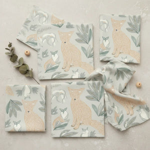 Fox Napkins – Eco-friendly Set of 4 - Dipaliz - Cloth