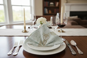 Fox Chic Napkin Set – Polyester Cloth 4 Pack - Dipaliz - Napkins