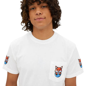 Soft Cotton Fox in a Pocket Tee - Sustainable Style - Dipaliz - T-shirts