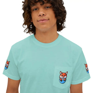 Soft Cotton Fox in a Pocket Tee - Sustainable Style - Dipaliz - T-shirts