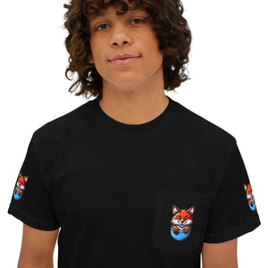 Soft Cotton Fox in a Pocket Tee - Sustainable Style - Dipaliz - T-shirts
