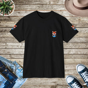 Soft Cotton Fox in a Pocket Tee - Sustainable Style - Dipaliz - T-shirts