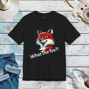 What the Fox Red Unisex Jersey Short Sleeve Tee - Dipaliz - Black / s - T-shirts