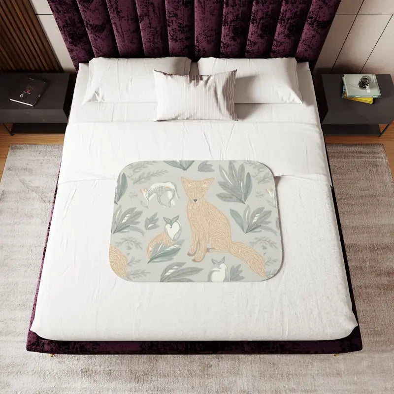 Snuggle in Style: Luxury Fox Sherpa Blanket for Ultimate Comfort - Home Decor