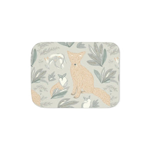 Fox Sherpa Blanket – Soft Forest Throw - Dipaliz - Quilts & Comforters