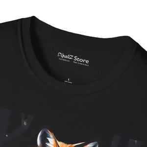 Cozy Red Fox T-shirt - Softstyle Cotton Woodland Tee - Dipaliz - T-shirts