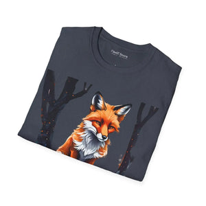 Cozy Red Fox T-shirt - Softstyle Cotton Woodland Tee - Dipaliz - T-shirts
