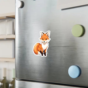Cute Red Fox Kiss Cut Vinyl Decal Sticker - Dipaliz - Electronics Stickers & Decals