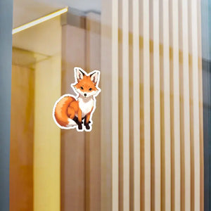 Cute Red Fox Kiss Cut Vinyl Decal Sticker - Dipaliz - Electronics Stickers & Decals