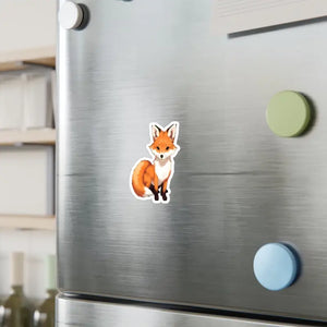 Cute Red Fox Kiss Cut Vinyl Decal Sticker - Dipaliz - Electronics Stickers & Decals