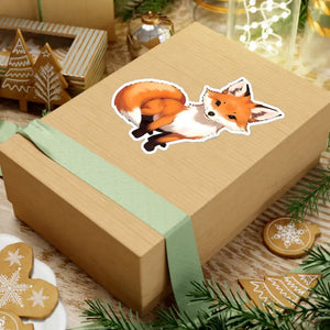Cute Red Fox Kiss Cut Vinyl Decal Sticker - Dipaliz - Electronics Stickers & Decals