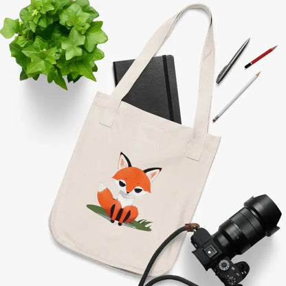 Foxy Fabulous: Eco-chic Canvas Tote For Stylish Souls - Bags